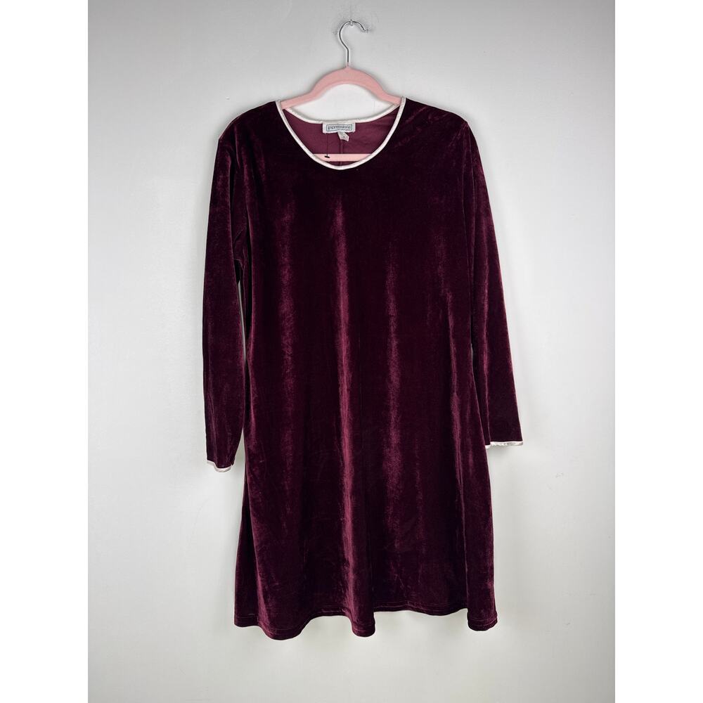 Vintage Impressions of California Long Sleeve Velvet Dress Sz.L
